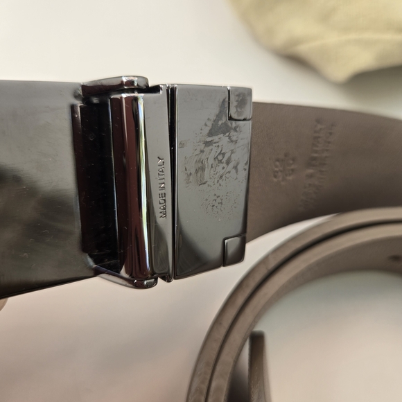 Burberry NOVA check Leather Beige Belt with Silver Buckle 32/80 (XS/S) - Picture 4 of 4